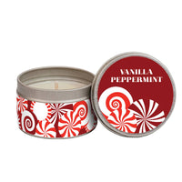Holiday Travel Tins | Snowy: 2 oz. Candle: Vanilla Peppermint