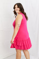 In The Groove Sleeveless Ruffle Dress