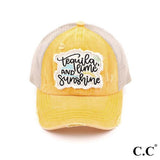 Tequila, Lime, and Sunshine Pony Cap