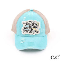 Tequila, Lime, and Sunshine Pony Cap
