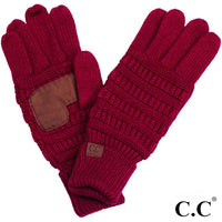 C.C. Ribbed Smart Touch Gloves