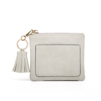 Tassel ID/card holder ~ Vegan Leather