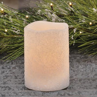 Frosty Timer Pillar Candle