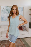Good For You Ruffle Detail Tank