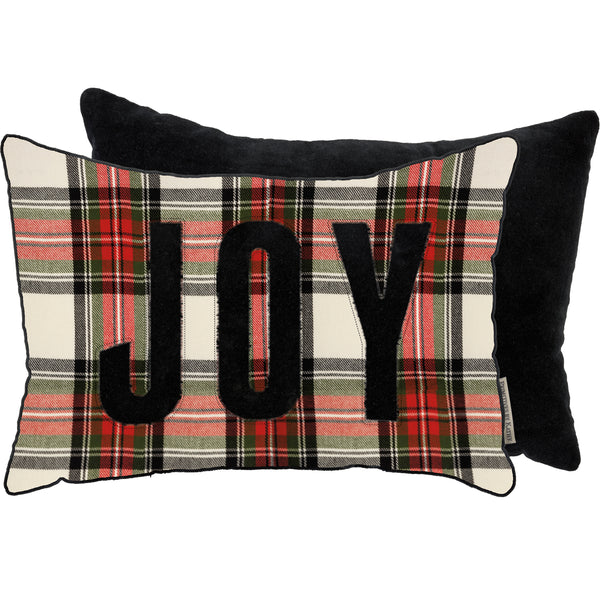 Joy Plaid Pillow