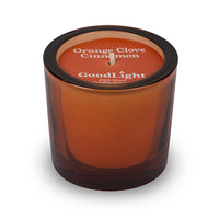 Tinted Glass Votive Candle ~ Orange Clove Cinnamon