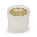 Tinted Glass Votive Candle ~ Vanilla Peppermint