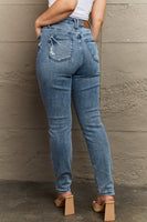 Judy Blue Kayla Full Size High Waist Distressed Slim Jeans