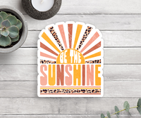 Be The Sunshine Vinyl Sticker