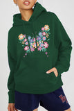 Simply Love Full Size Floral Butterfly Graphic Hoodie