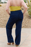 Judy Blue Riza Full Size High Waisted Wide Leg Trouser