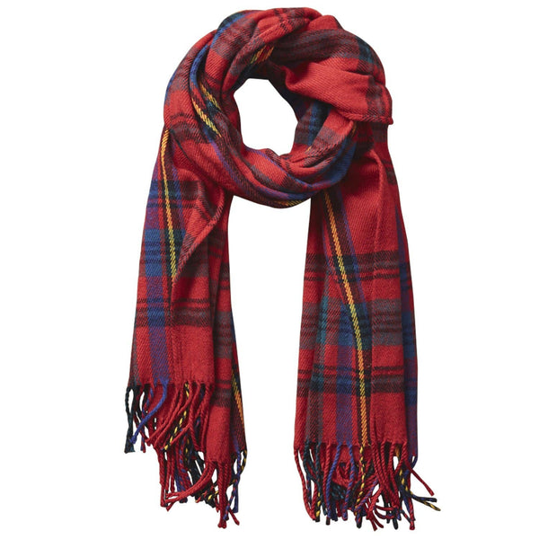 Classic Plaid Scarf - Classic Red