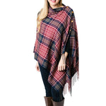 3-In-1 Plaid Wrap—Red & Navy Plaid
