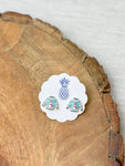 Ugly Sweater Signature Enamel Stud Earrings - Snowman