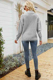 Quarter-Zip Collared Neck Sweater