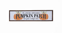 Pumpkin Patch Home Decor Sign
