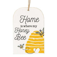 Home is Where My Honey Bee Tag Decoration