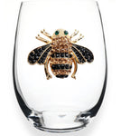 The Queens Jewels — Bee Stemless Wine Glass