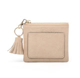 Tassel ID/card holder ~ Vegan Leather