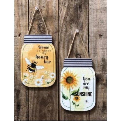 Sunflower and Bee Hangers