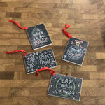 Chalkboard Christmas Ornaments