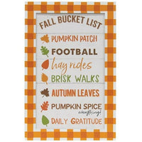 Fall Bucket List Sign