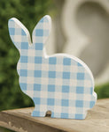 Blue/White Buffalo Check Chunky Bunny