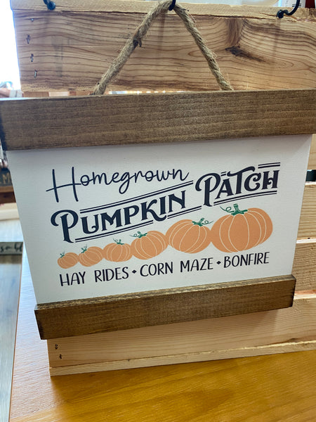 Homegrown Pumpkin Patch Sign