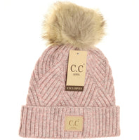 C.C. Beanie Diagonal Pattern Youth Hat