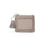 Tassel ID/card holder ~ Vegan Leather