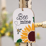 Bee Mine Wooden Tag Decoration